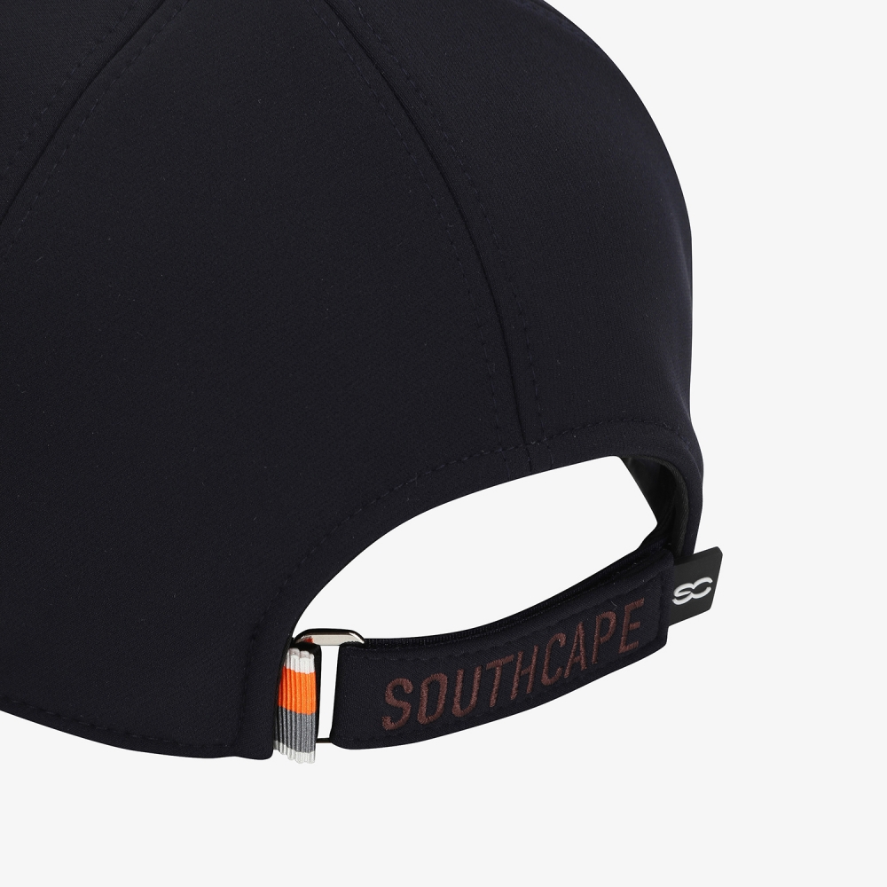 사우스케이프 남성 로고 레더 파이핑 볼캡_다크 네이비