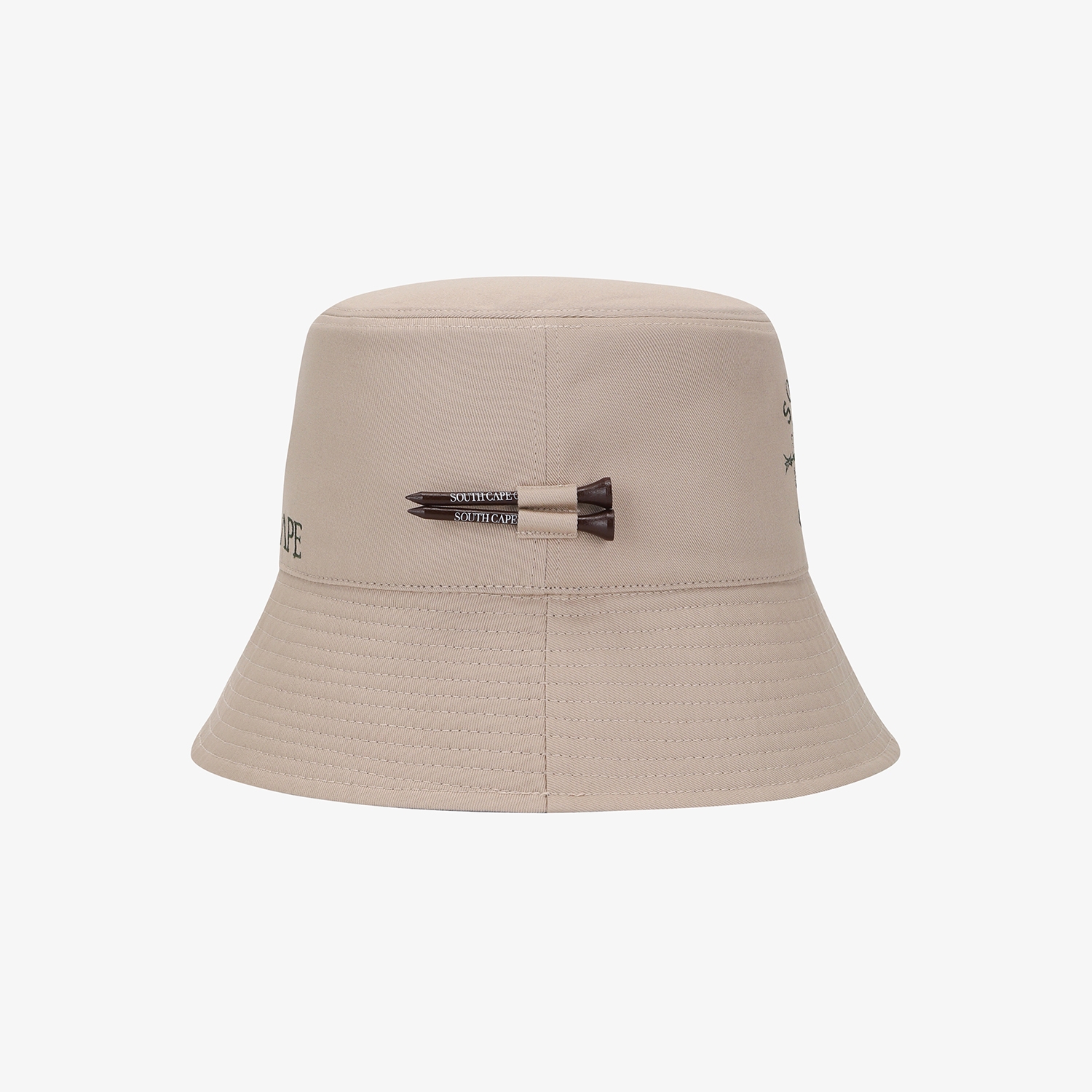 남성 사우스크로스 로고 리버시블 버킷햇_베이지