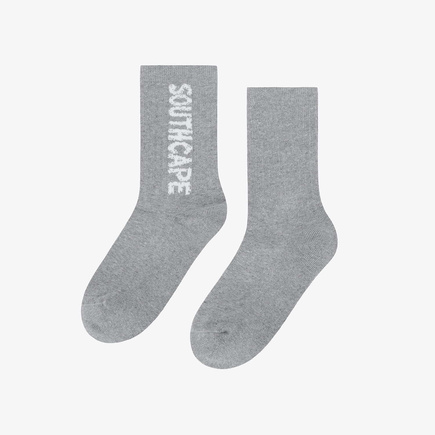 사우스케이프 여성 레터링 로고 삭스_멜란지 그레이