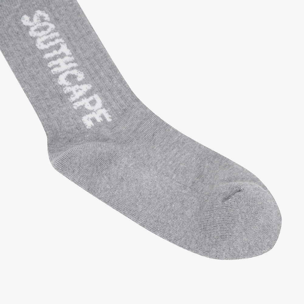 사우스케이프 여성 레터링 로고 삭스_멜란지 그레이