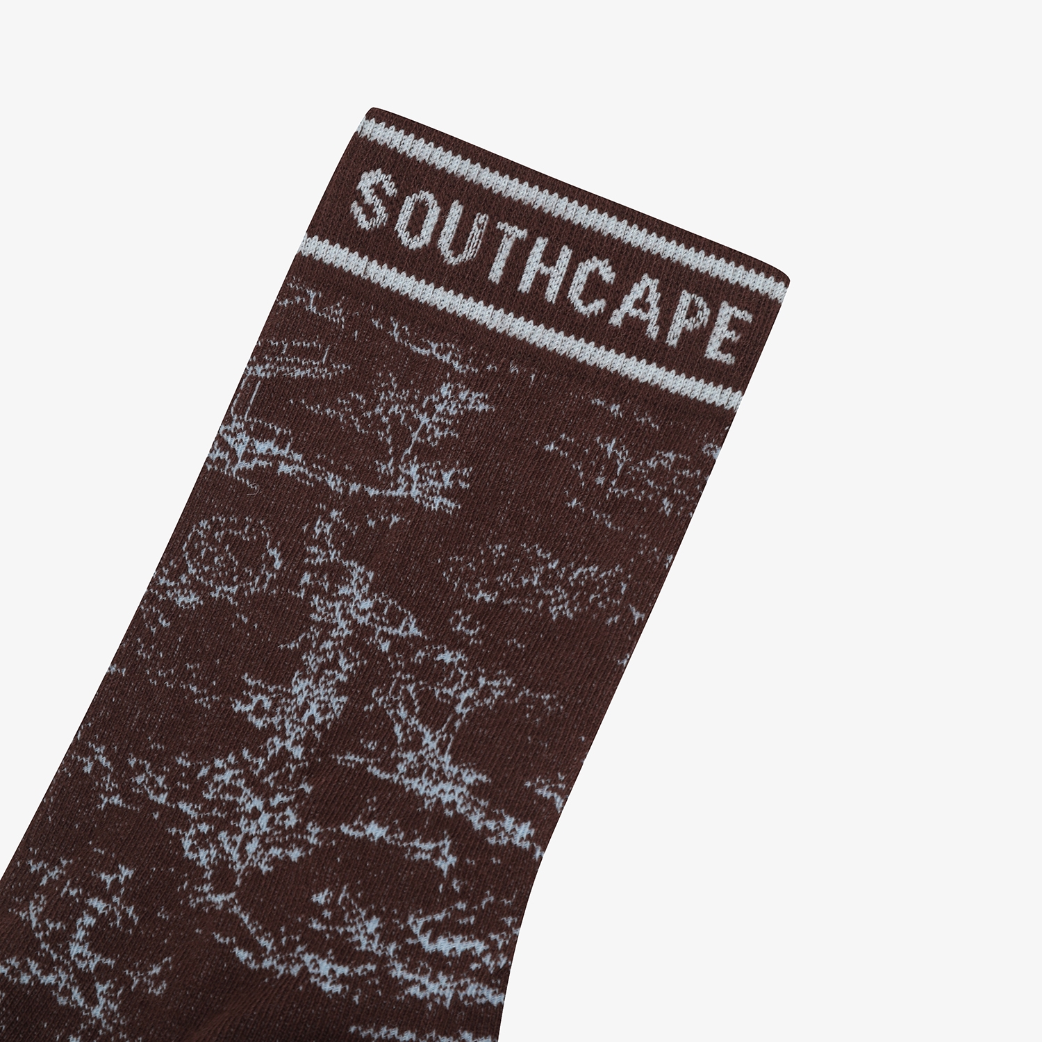 사우스케이프 여성 남해 헤리티지 프린트 삭스_브라운