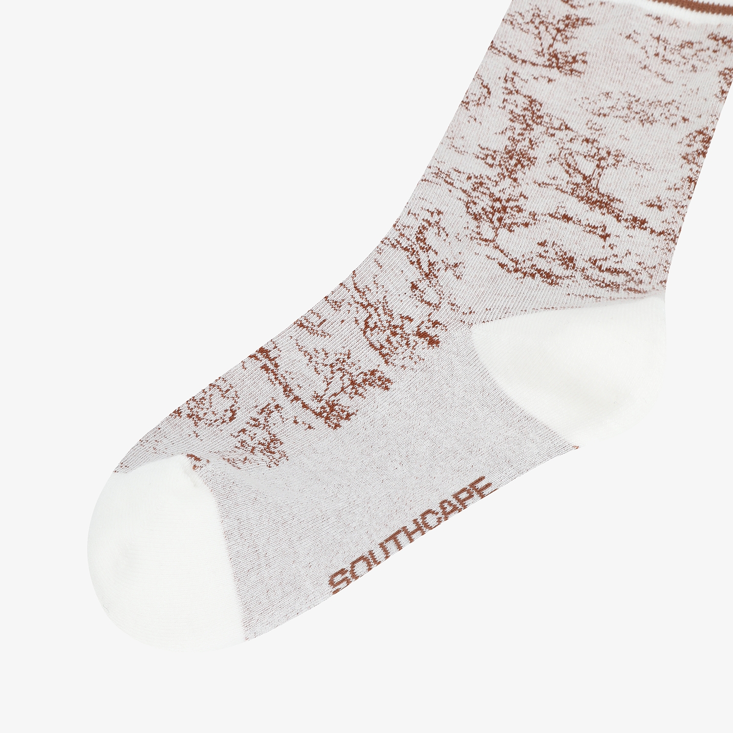 사우스케이프 여성 남해 헤리티지 프린트 삭스_카멜