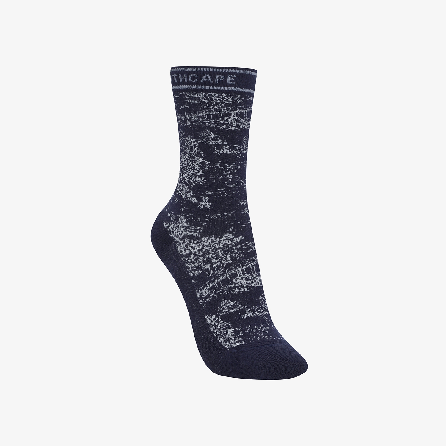 사우스케이프 여성 남해 헤리티지 프린트 삭스_네이비