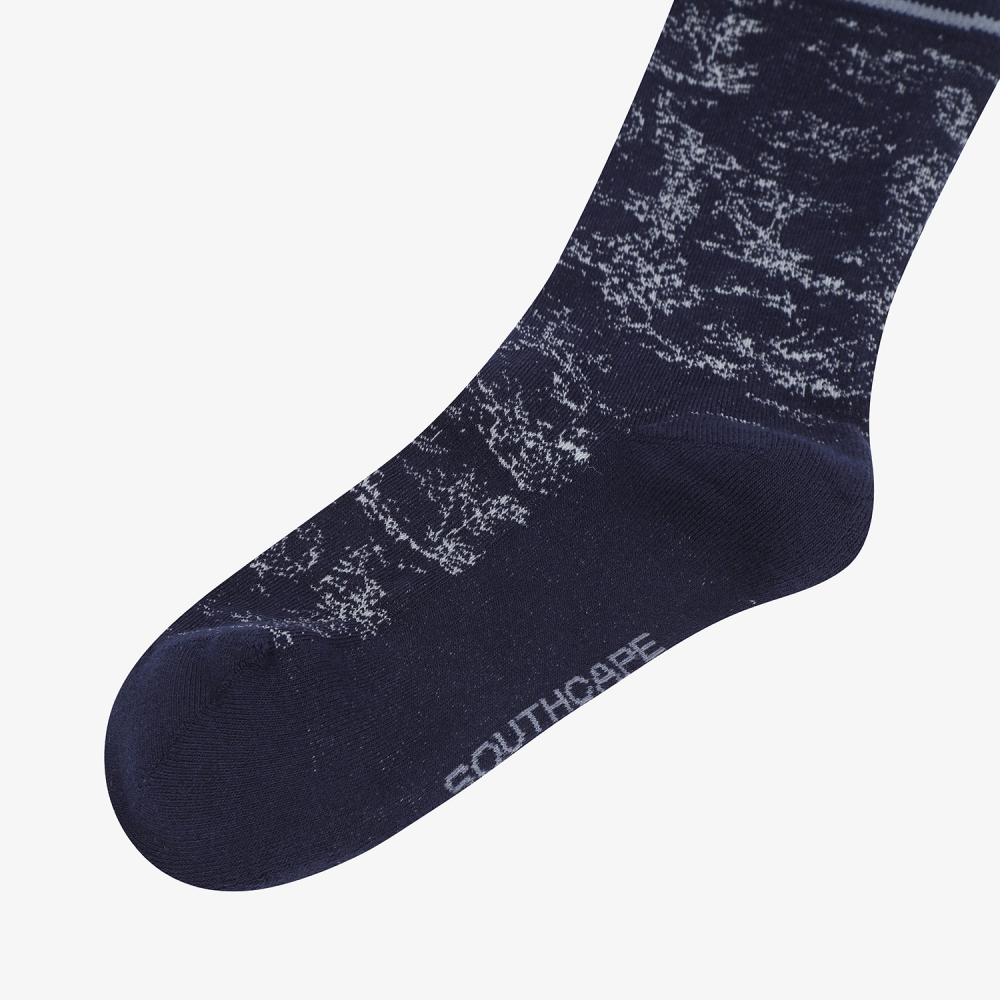 사우스케이프 여성 남해 헤리티지 프린트 삭스_네이비