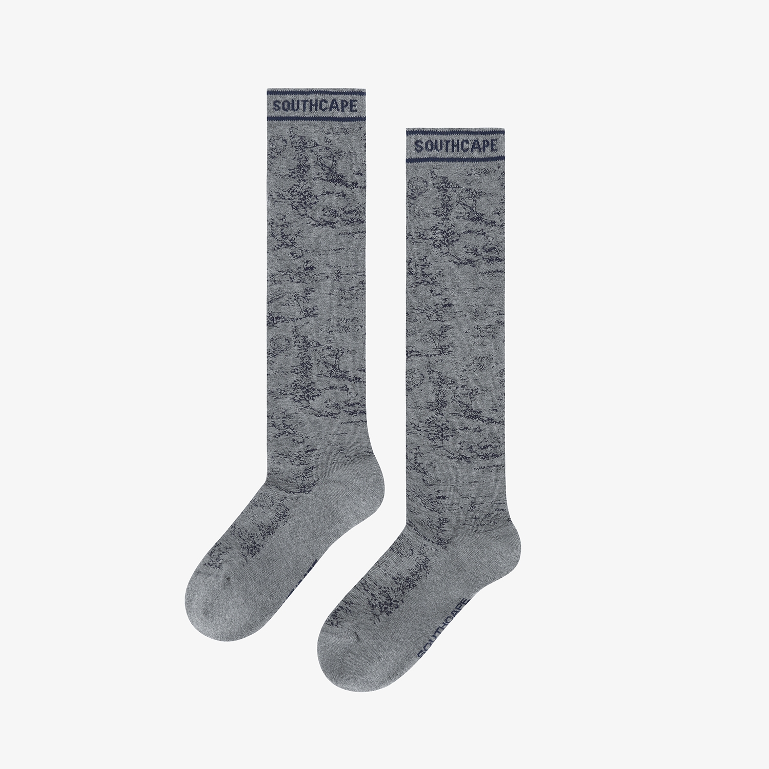 사우스케이프 여성 남해 헤리티지 프린트 니삭스_그레이