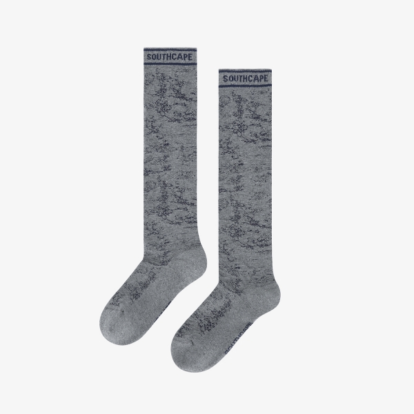 사우스케이프 여성 남해 헤리티지 프린트 니삭스_그레이