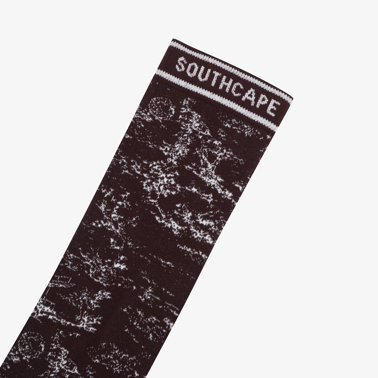 사우스케이프 여성 남해 헤리티지 프린트 니삭스_와인