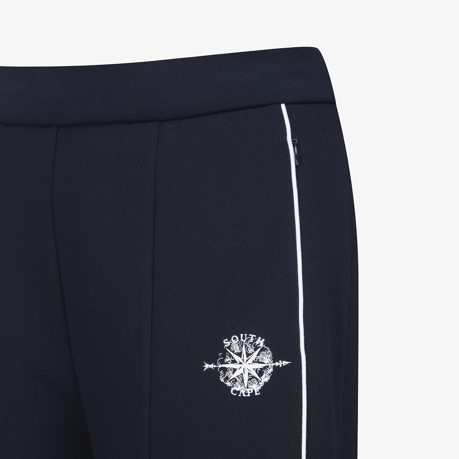 여성 사우스크로스 트리밍 디테일 스트레이트 팬츠_네이비