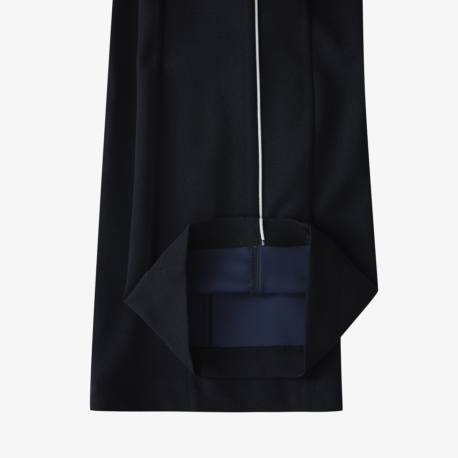 여성 사우스크로스 트리밍 디테일 스트레이트 팬츠_네이비