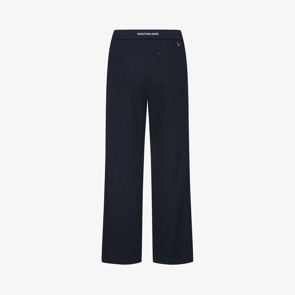 여성 사우스크로스 트리밍 디테일 스트레이트 팬츠_네이비