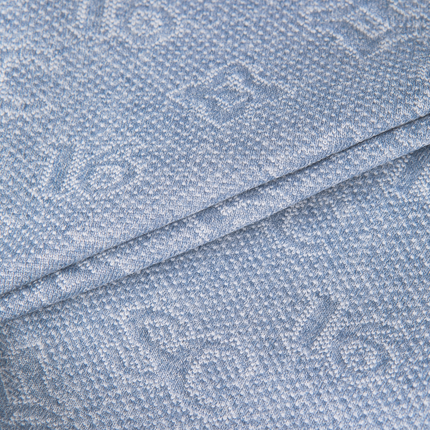 사우스케이프 여성 모노그램 패턴 자카드 팬츠_블루