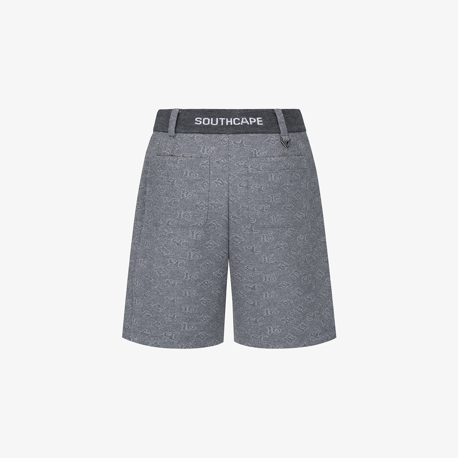 사우스케이프 여성 모노그램 패턴 자카드 팬츠_차콜 그레이