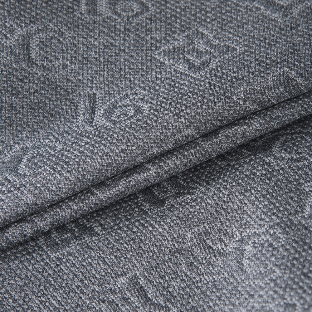 사우스케이프 여성 모노그램 패턴 자카드 팬츠_차콜 그레이