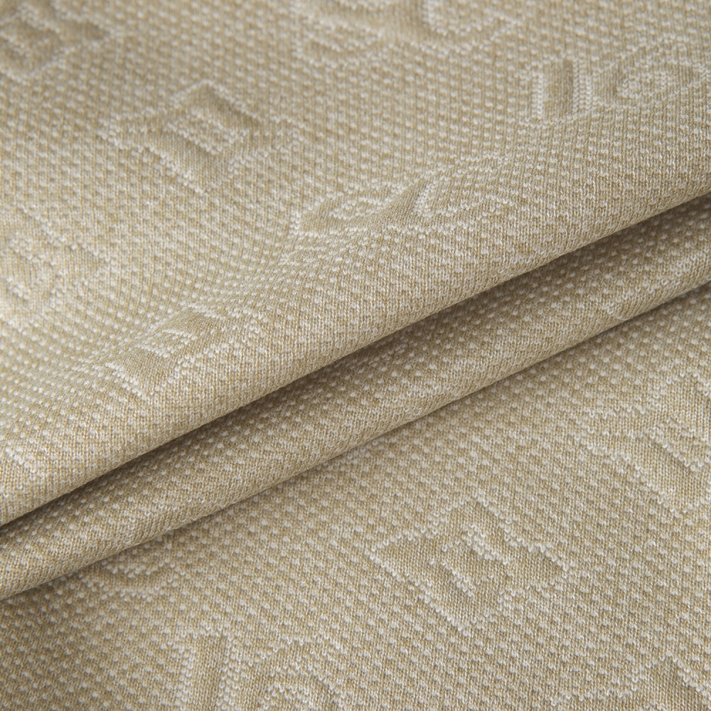 사우스케이프 여성 모노그램 패턴 자카드 팬츠_카키 베이지