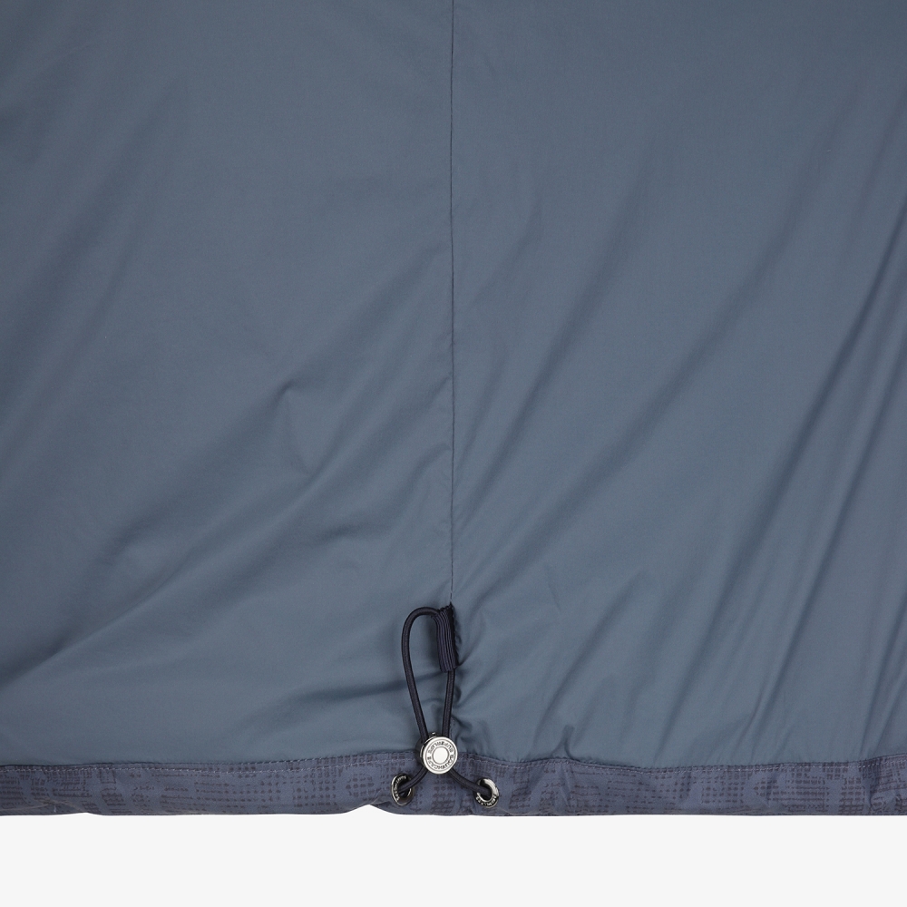 사우스케이프 남성 로고플로우 패턴 반팔 다운점퍼_네이비