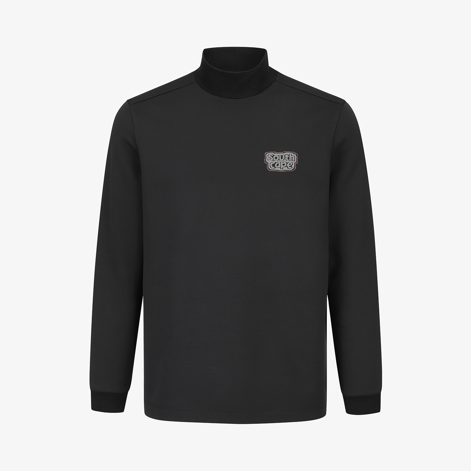 사우스케이프 남성 수퍼라이프 로고 하이넥 스웨트 셔츠_블랙