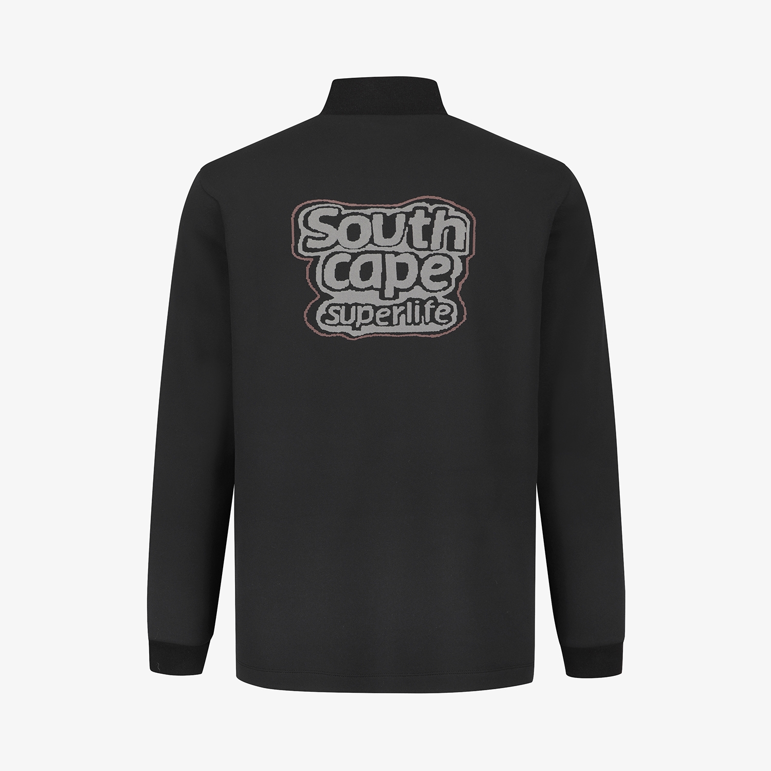 사우스케이프 남성 수퍼라이프 로고 하이넥 스웨트 셔츠_블랙