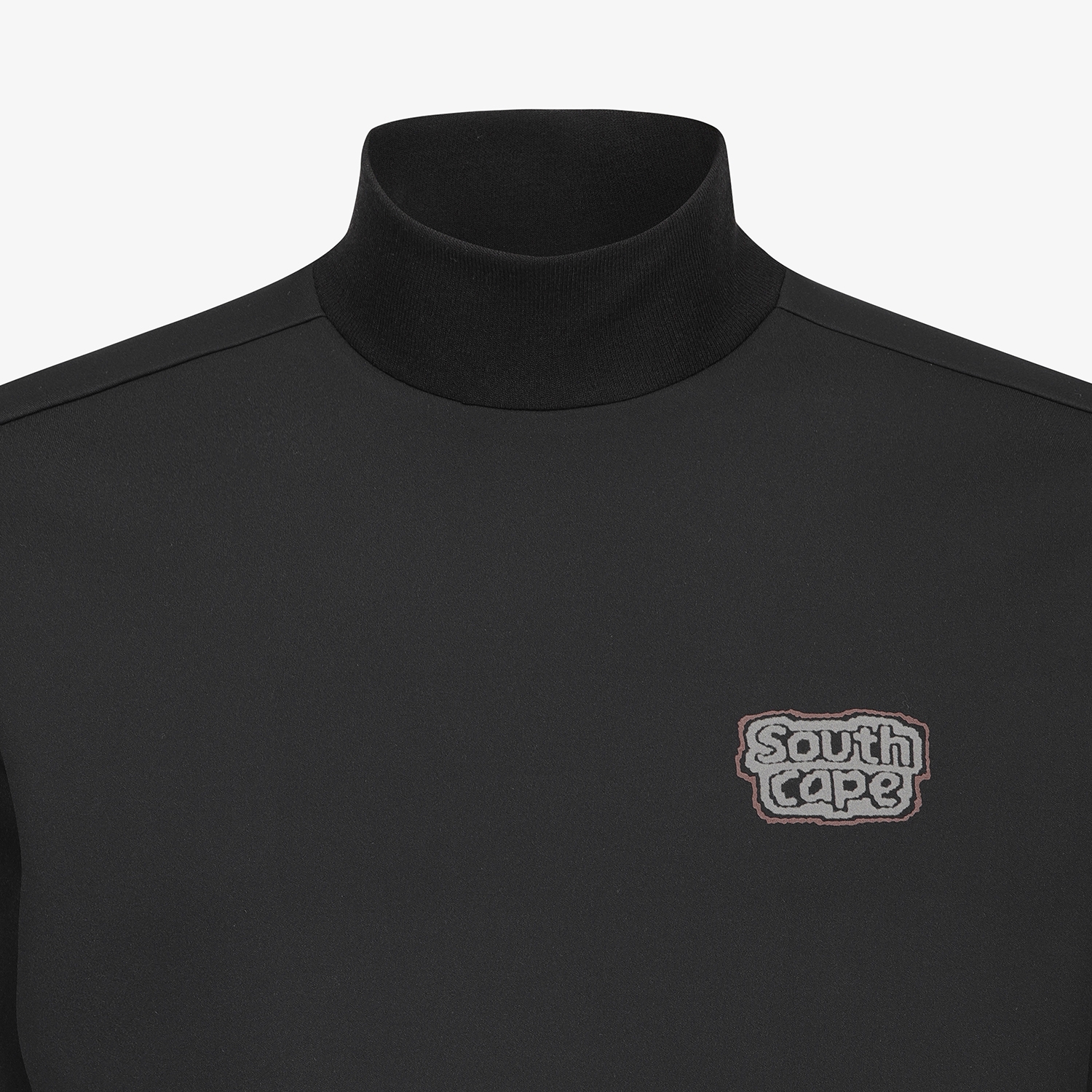 사우스케이프 남성 수퍼라이프 로고 하이넥 스웨트 셔츠_블랙