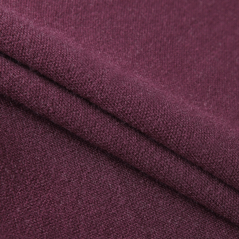 여성 사우스크로스 로고 패턴 자카드 니트_와인