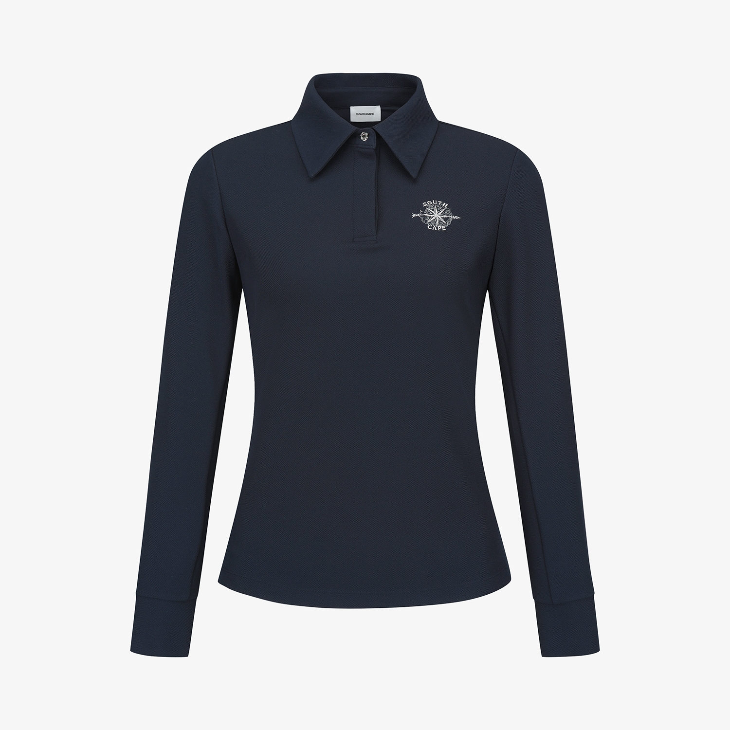 여성 사우스크로스 베이직 카라 티셔츠_네이비