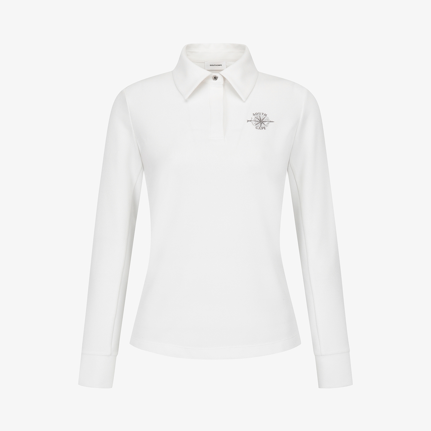 여성 사우스크로스 베이직 카라 티셔츠_화이트