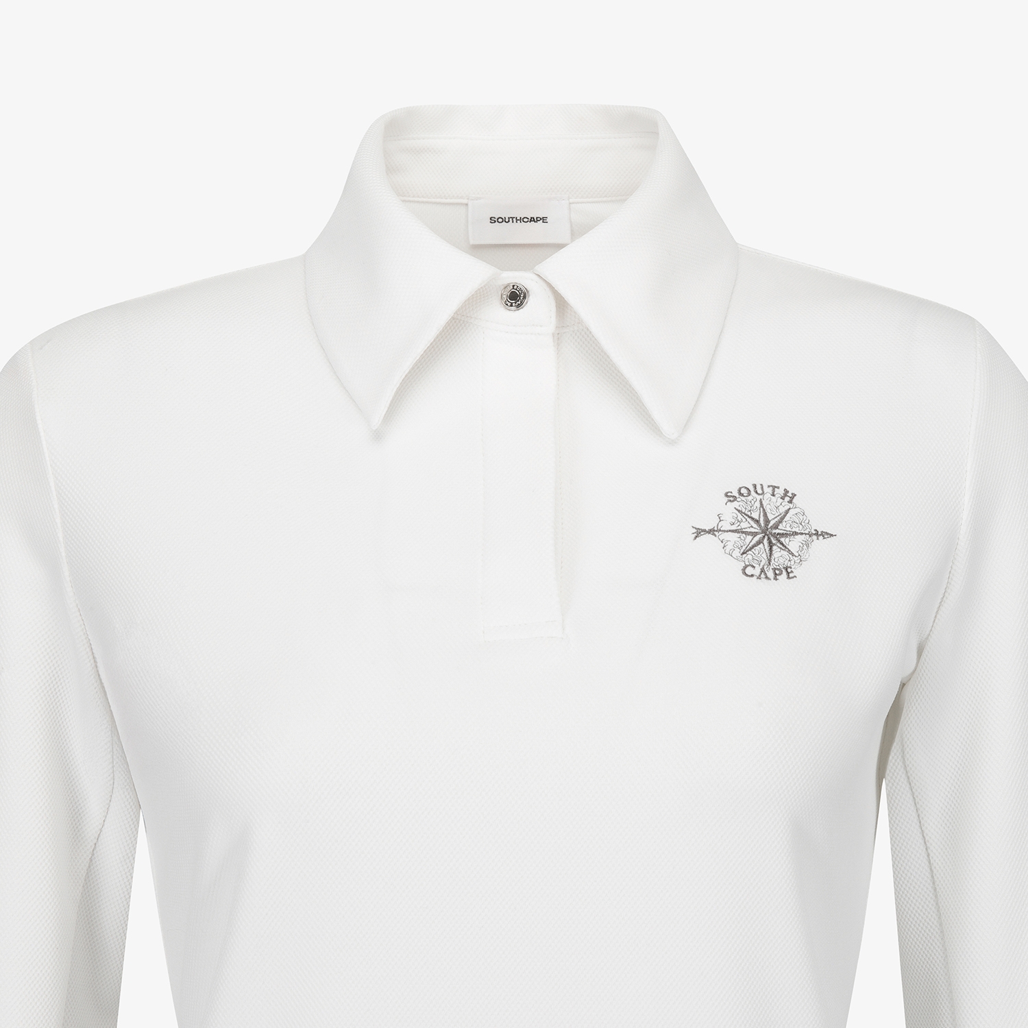 여성 사우스크로스 베이직 카라 티셔츠_화이트