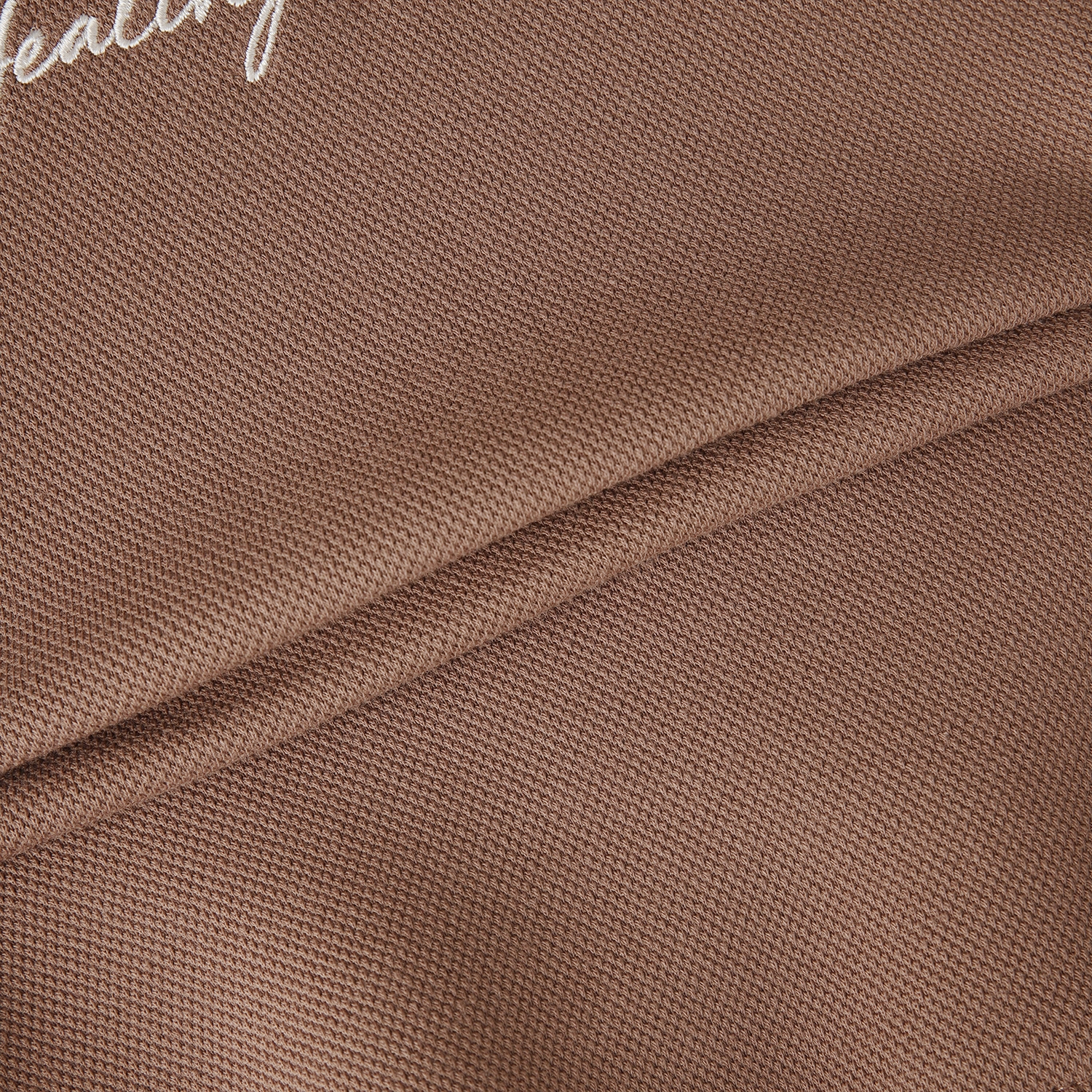 여성 사우스크로스 배색 카라 저지 베스트_브라운