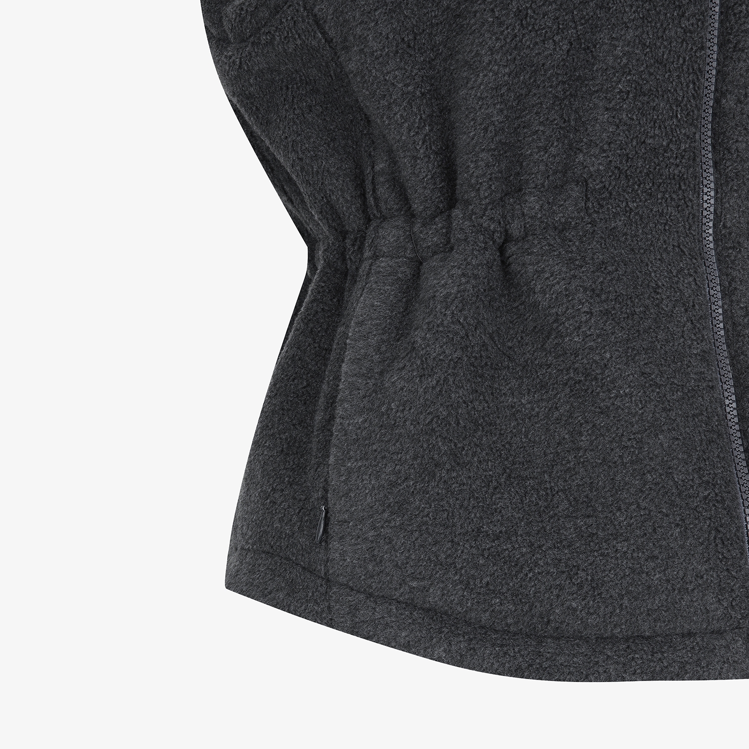 여성 사우스크로스 리버시블 플리스 패딩 베스트_차콜 그레이