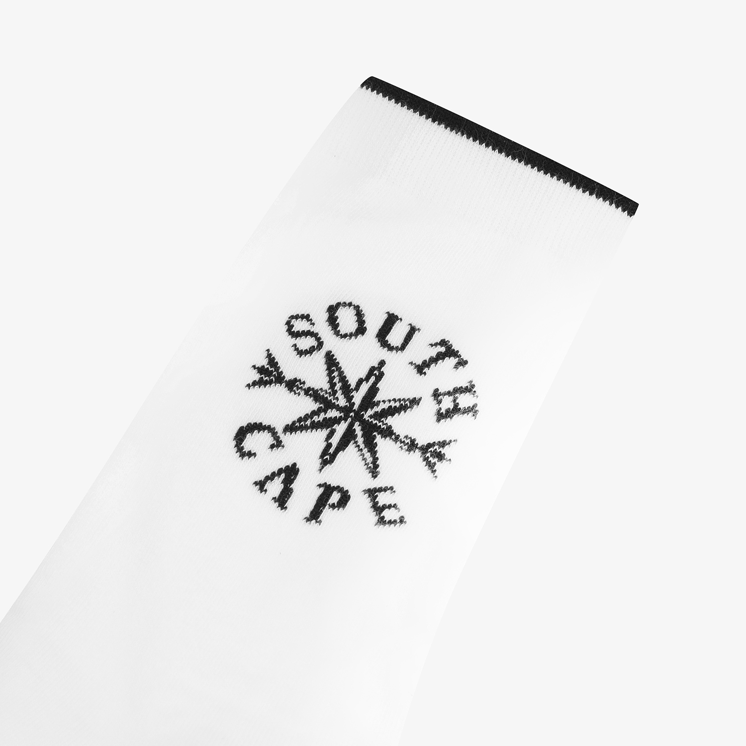 여성 사우스크로스 로고 중목 삭스_화이트