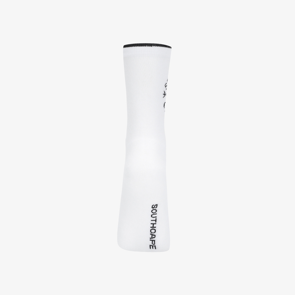 여성 사우스크로스 로고 중목 삭스_화이트