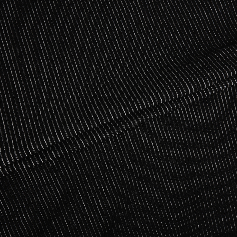 사우스케이프 남성 스트라이프 텍스쳐 하프 집업 니트_블랙