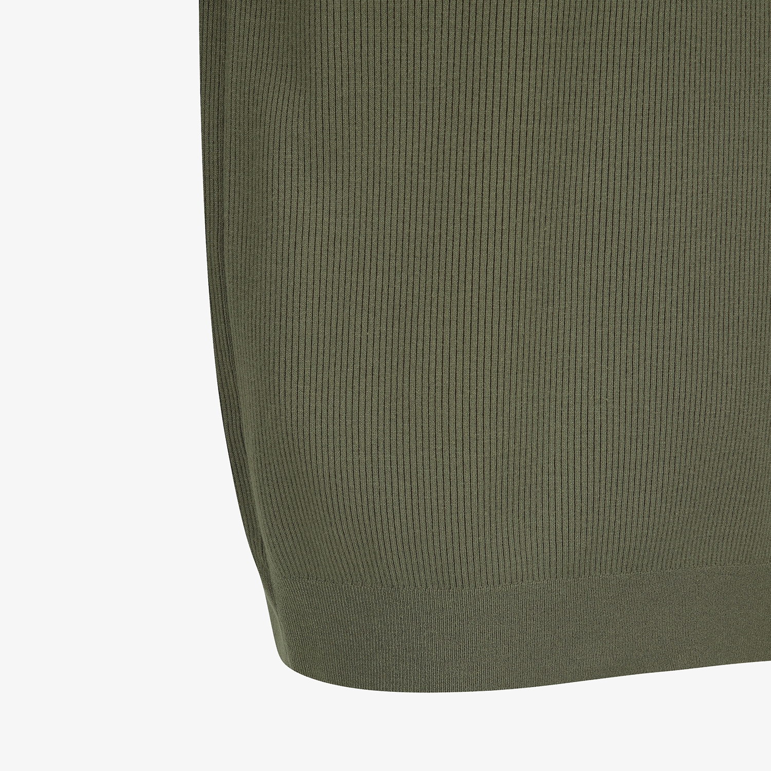 사우스케이프 남성 스트라이프 텍스쳐 하프 집업 니트_카키