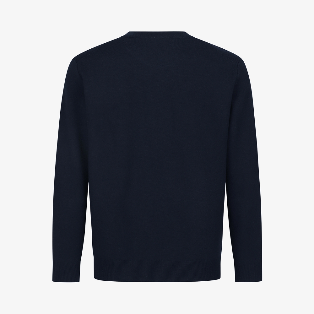 사우스케이프 남성 남해 헤리티지 자카드 니트 풀오버_네이비