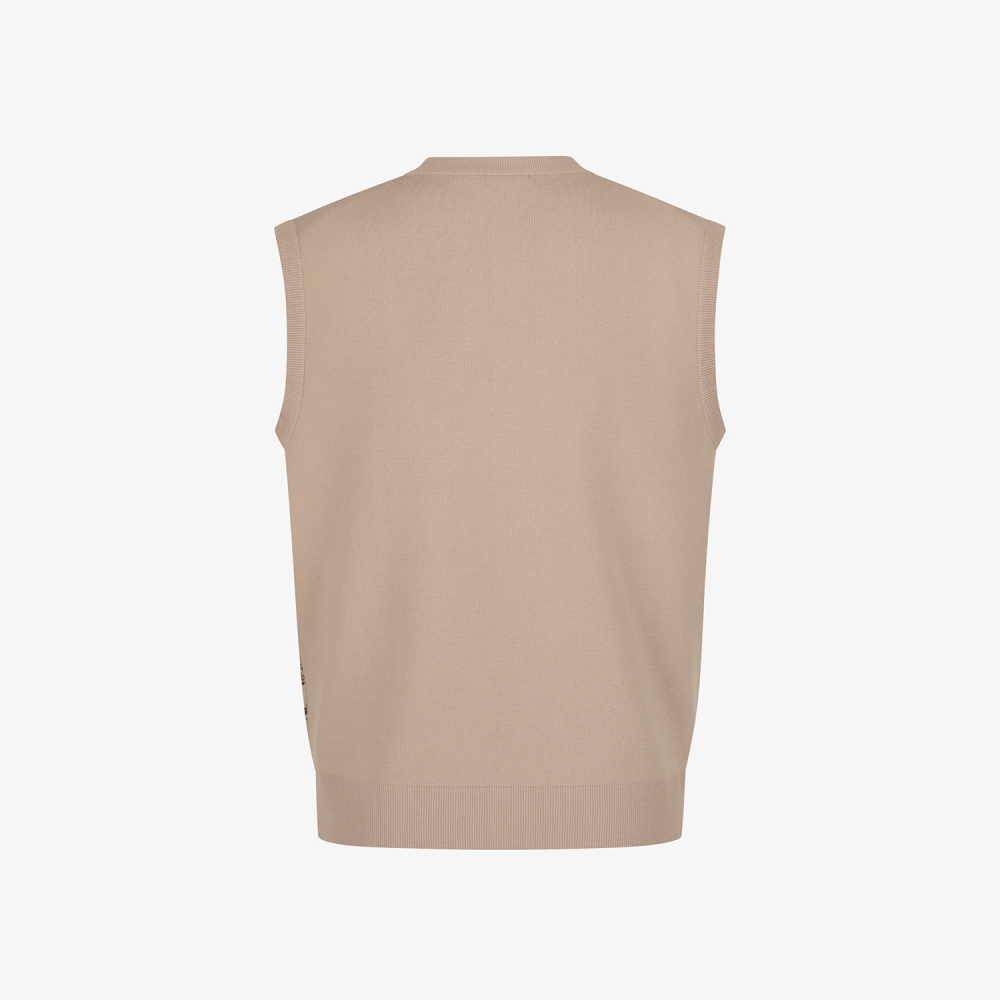 사우스케이프 남성 남해 헤리티지 브이넥 니트 베스트_베이지