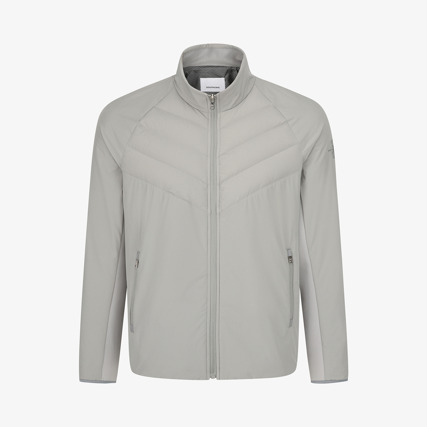 사우스케이프 남성 패널 액티브 패딩 점퍼_라이트 그레이