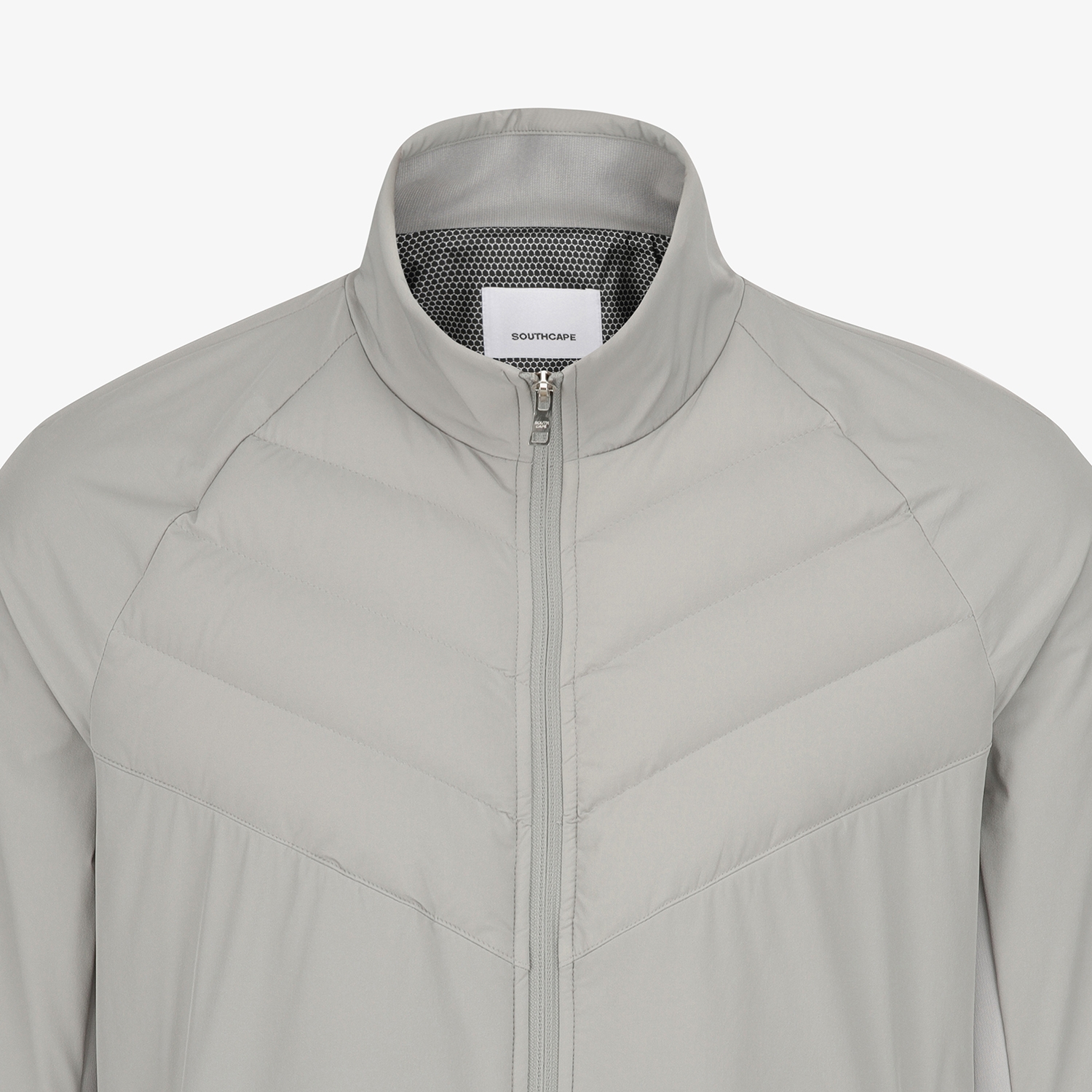 사우스케이프 남성 패널 액티브 패딩 점퍼_라이트 그레이