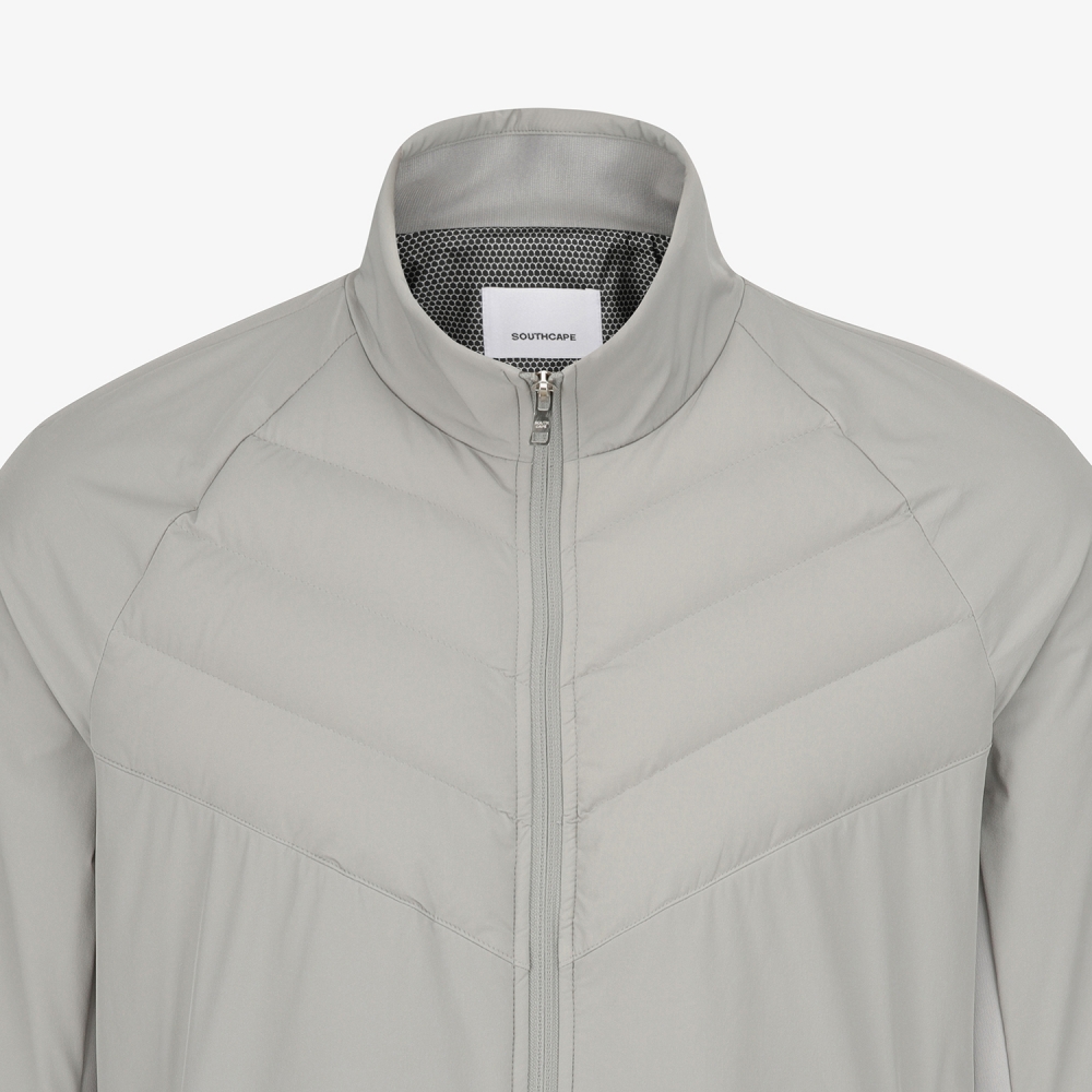 사우스케이프 남성 패널 액티브 패딩 점퍼_라이트 그레이
