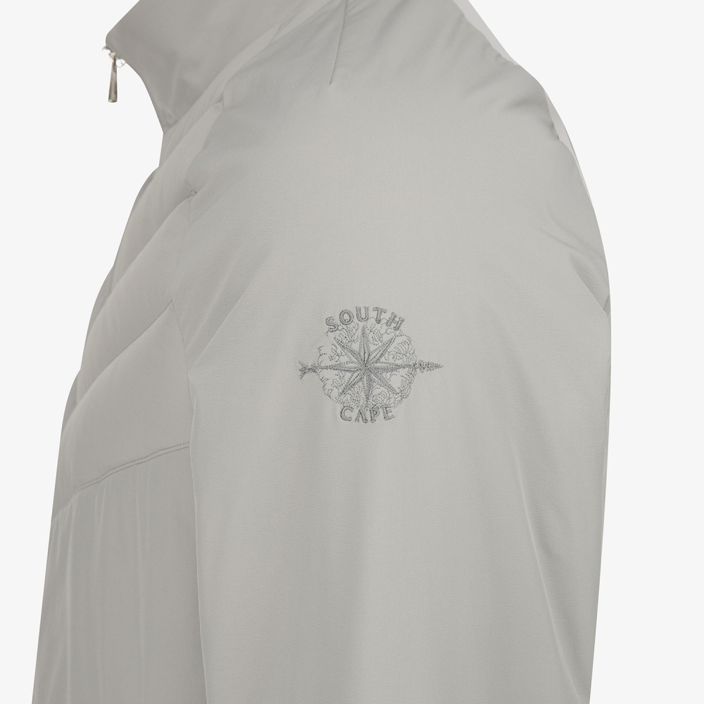 사우스케이프 남성 패널 액티브 패딩 점퍼_라이트 그레이