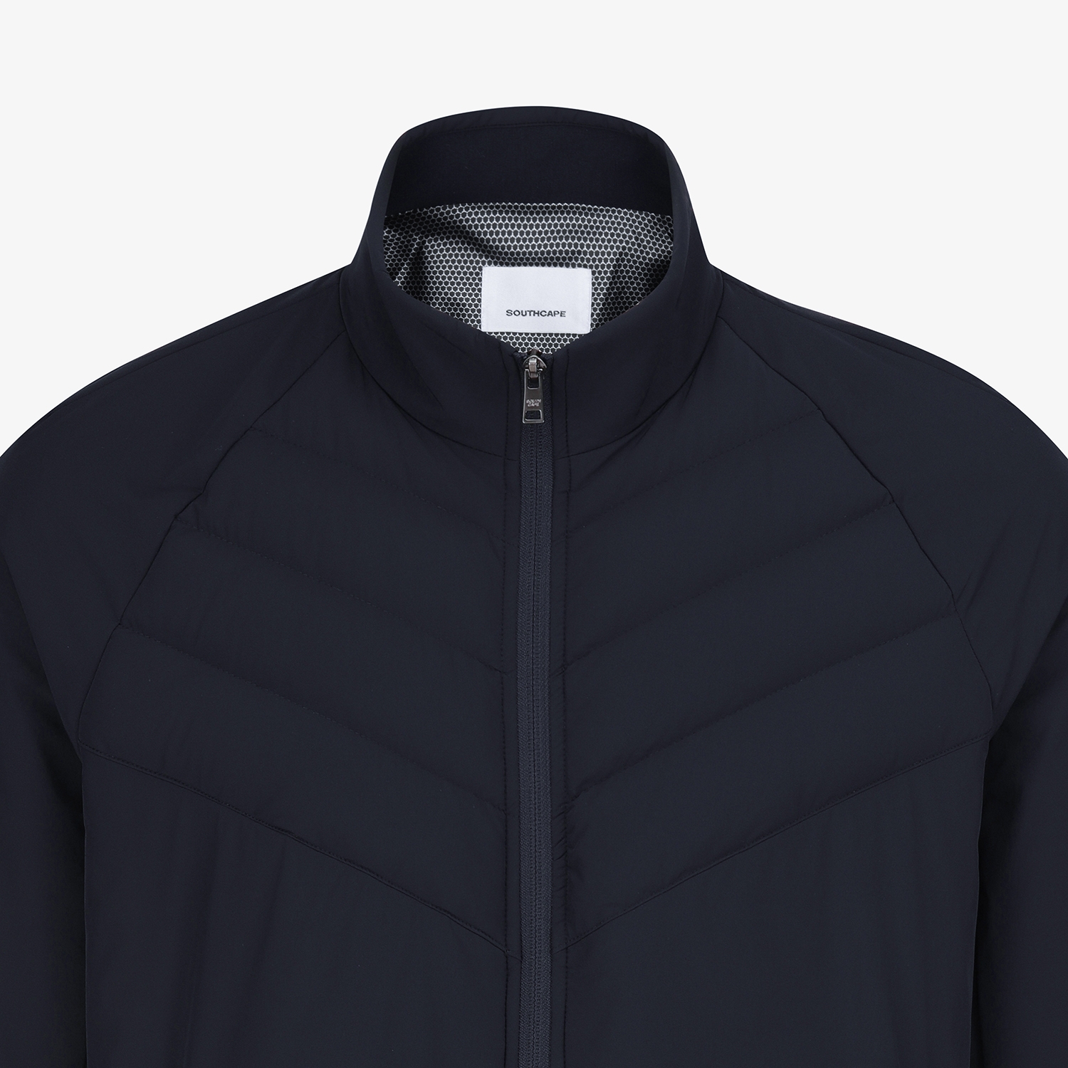 사우스케이프 남성 패널 액티브 패딩 점퍼_네이비