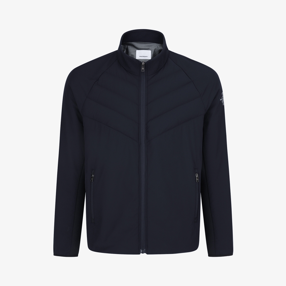 사우스케이프 남성 패널 액티브 패딩 점퍼_네이비