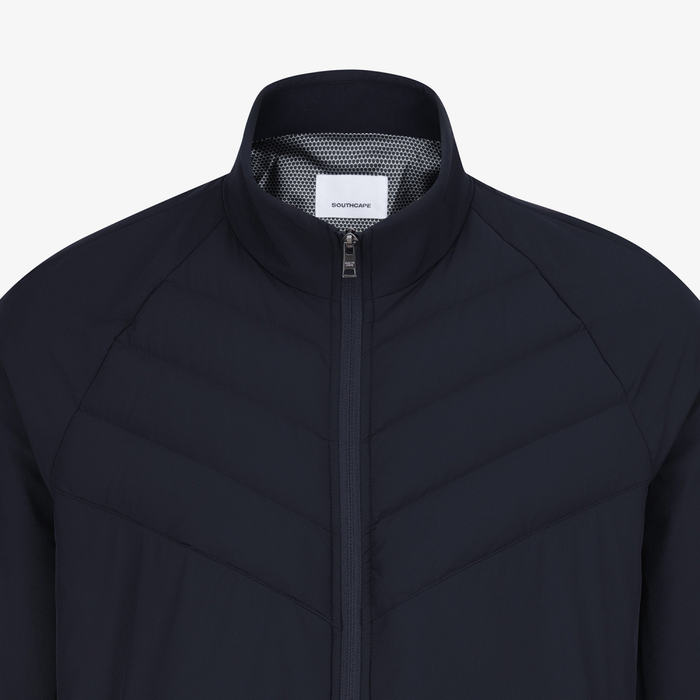 사우스케이프 남성 패널 액티브 패딩 점퍼_네이비