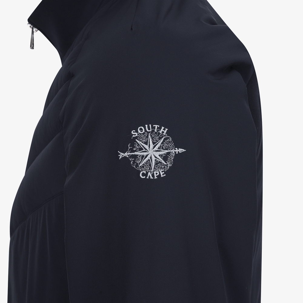 사우스케이프 남성 패널 액티브 패딩 점퍼_네이비