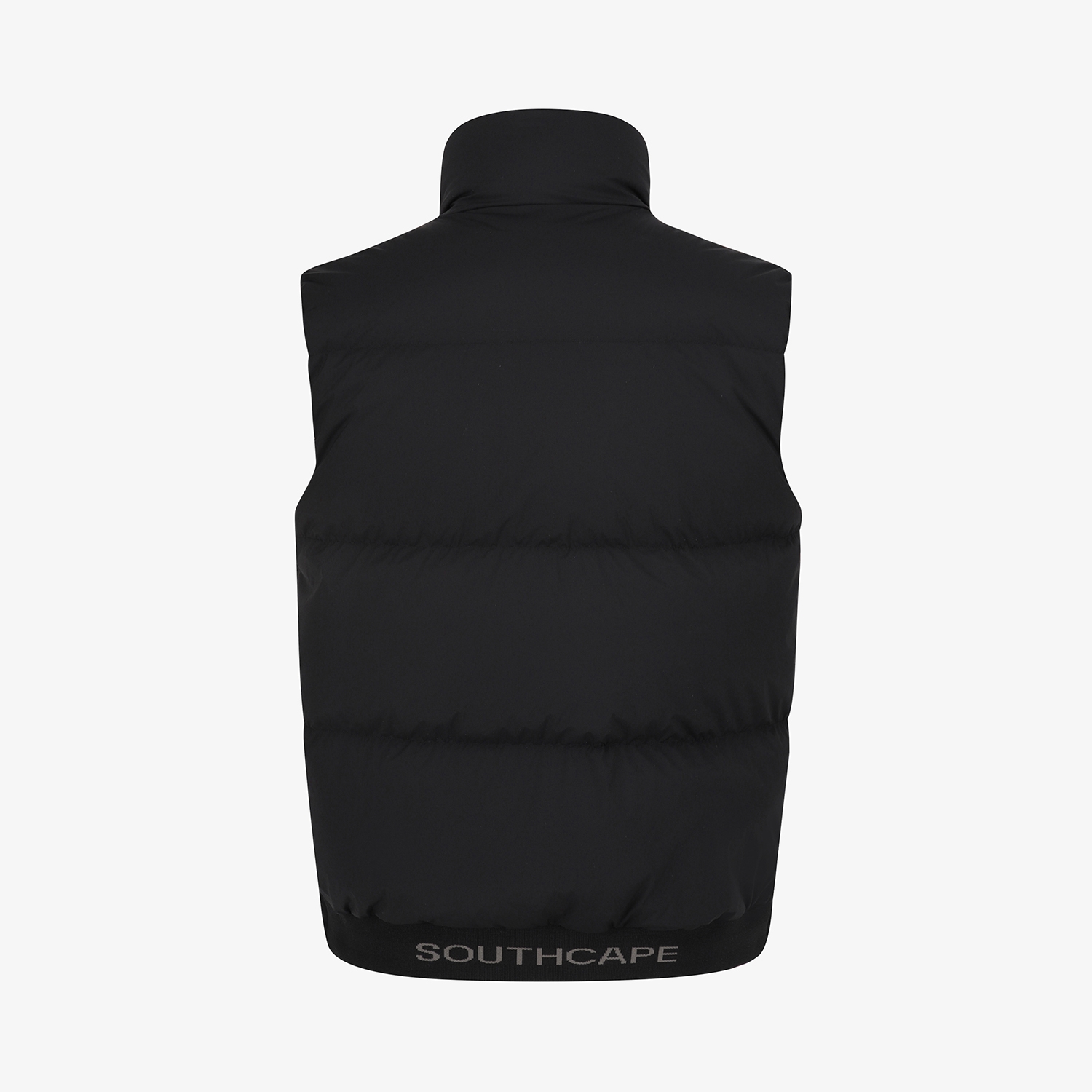 사우스케이프 남성 절개 구스 다운 베스트_블랙