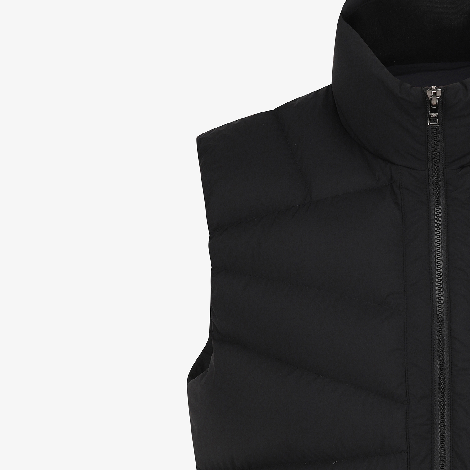 사우스케이프 남성 절개 구스 다운 베스트_블랙