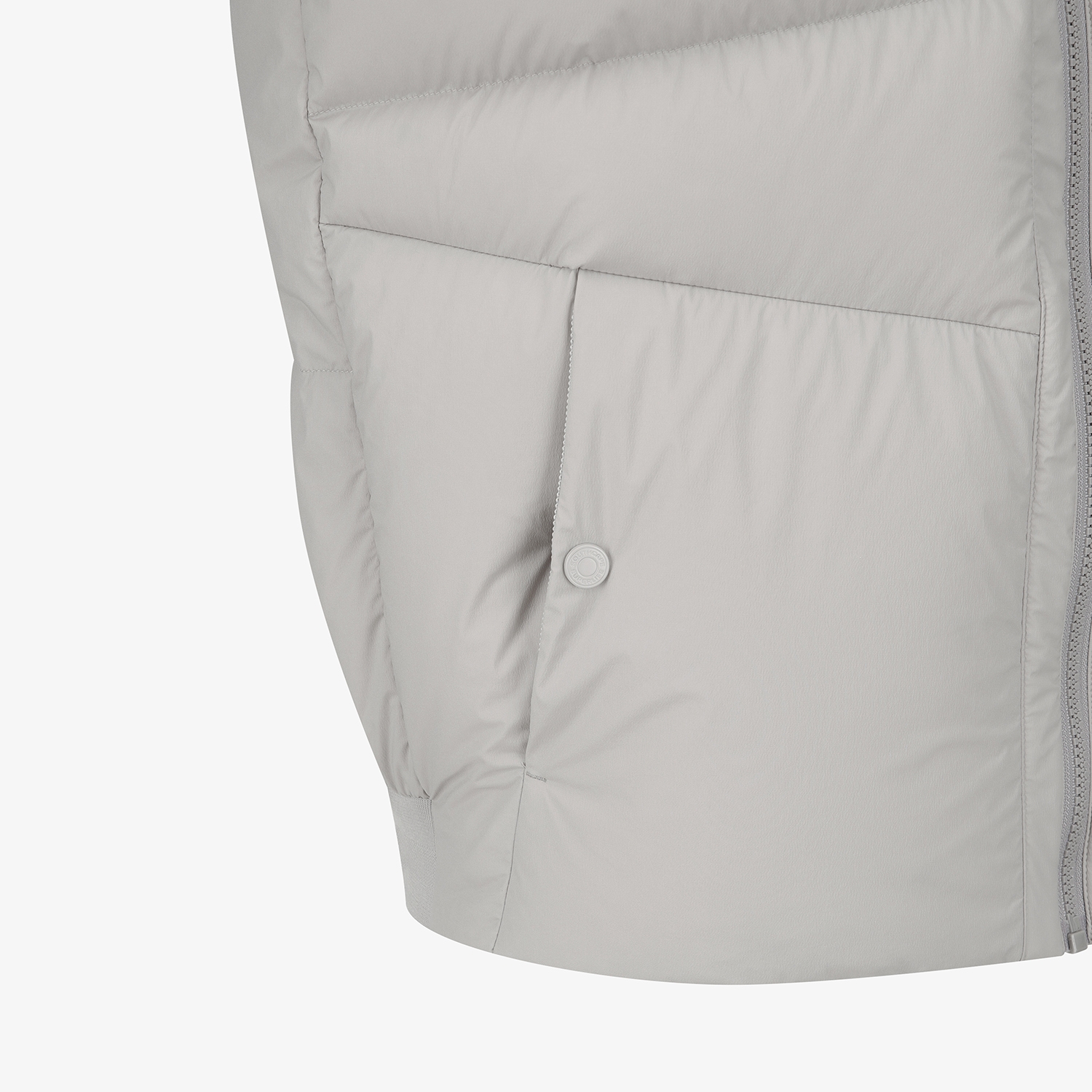 사우스케이프 남성 절개 구스 다운 베스트_세피아