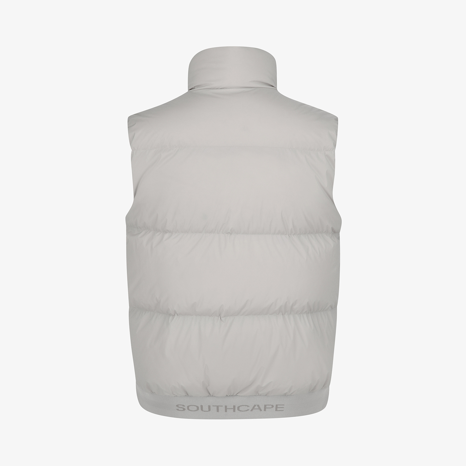 사우스케이프 남성 절개 구스 다운 베스트_세피아