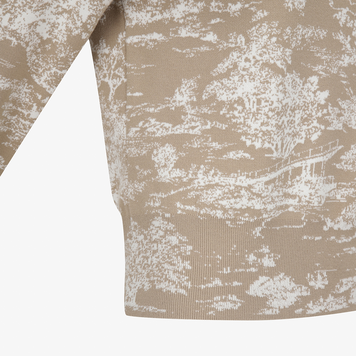 사우스케이프 여성 남해 헤리티지 카라 하프집 니트 풀오버_베이지