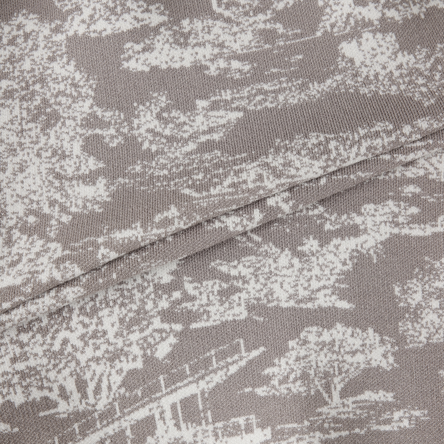 사우스케이프 여성 남해 헤리티지 카라 하프집 니트 풀오버_그레이