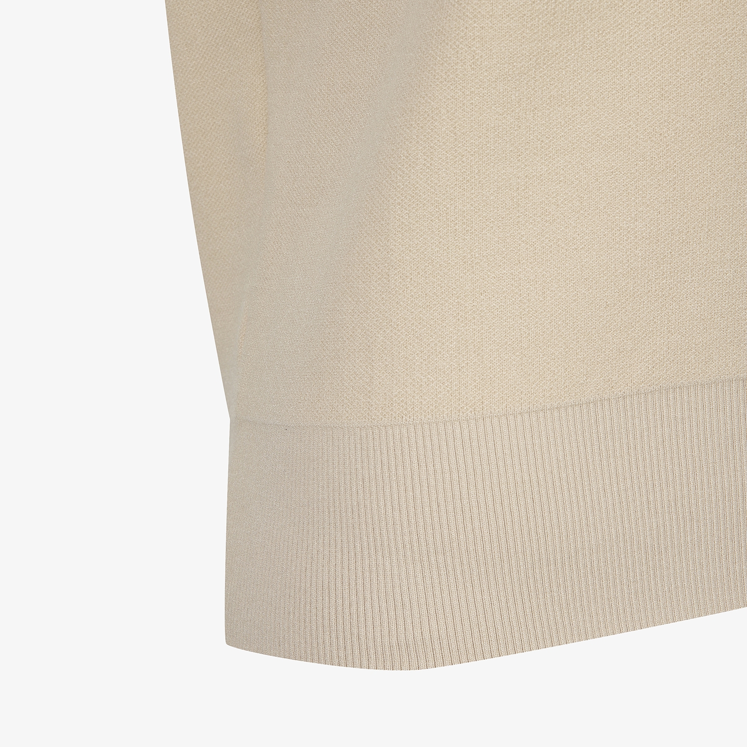 여성 사우스크로스 소매 로고 포인트 니트 풀오버_베이지