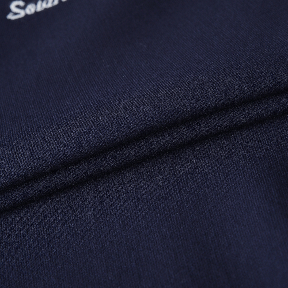 여성 사우스크로스 소매 로고 포인트 니트 풀오버_네이비